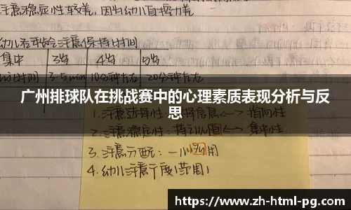 广州排球队在挑战赛中的心理素质表现分析与反思